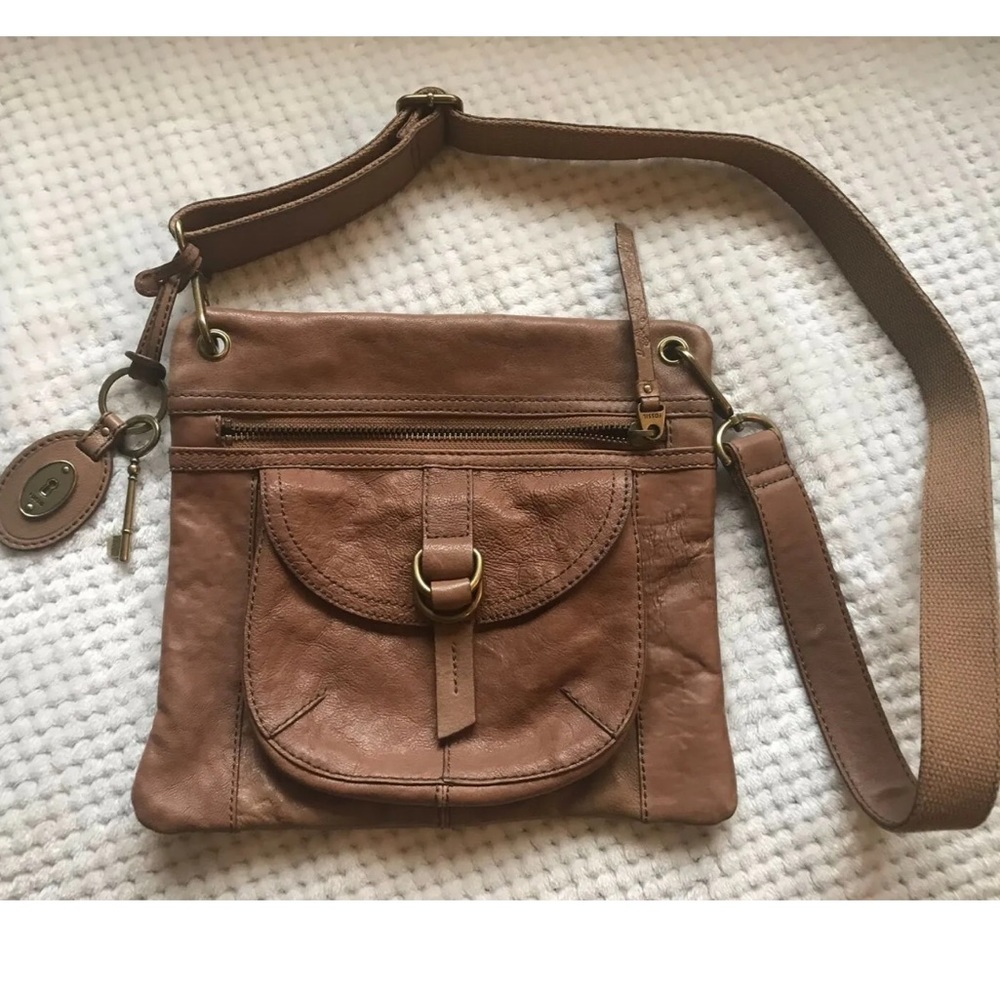 FOSSIL ZB 2986 SASHA LEATHER CROSSBODY SHOULDER BAG - MINT - Picture 3 of 6